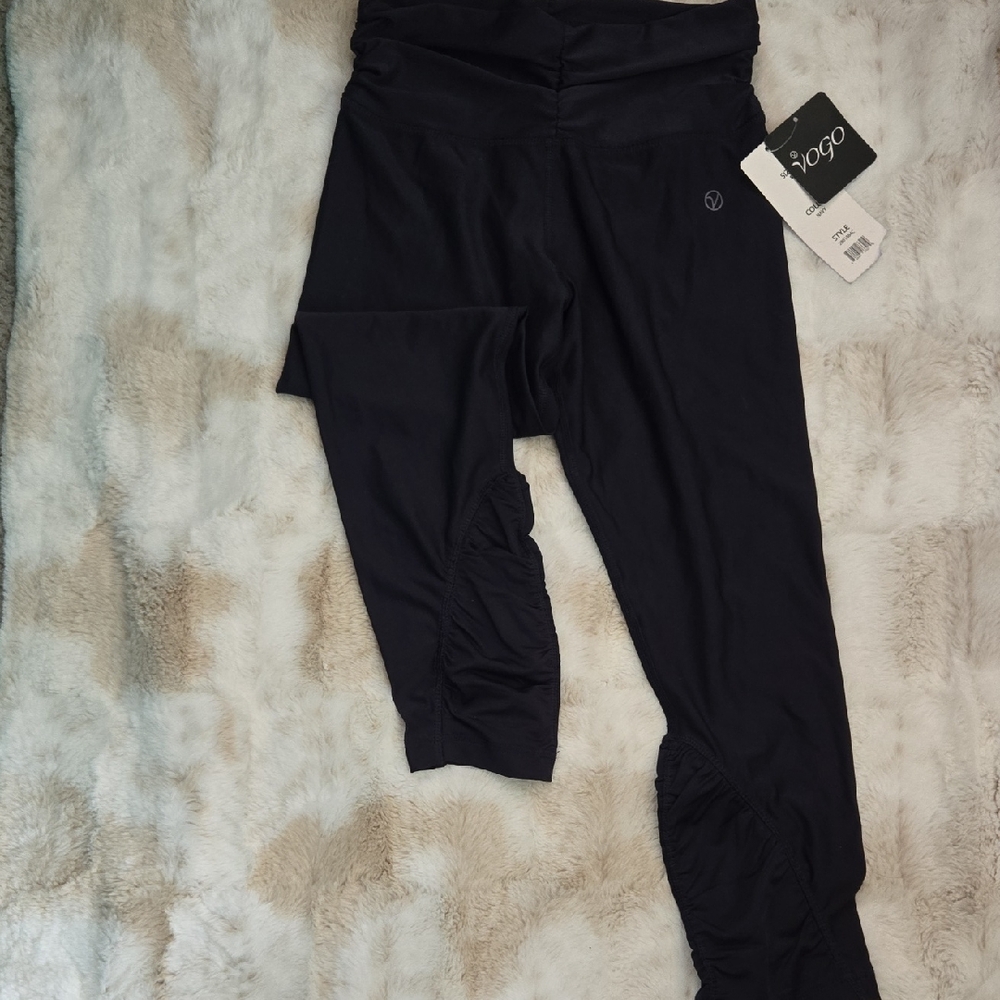 Vogo Yoga Pants With Rouching On front/back and legs.